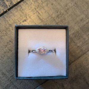 Bomb Party Ring Smoked Topaz Cubic Zirconia Size 10 Brand New in Box